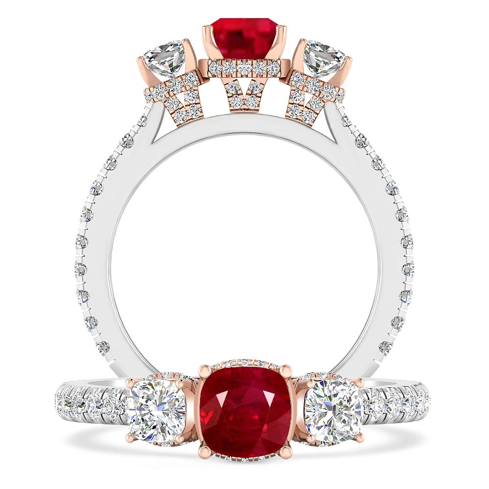 White Gold - Ruby