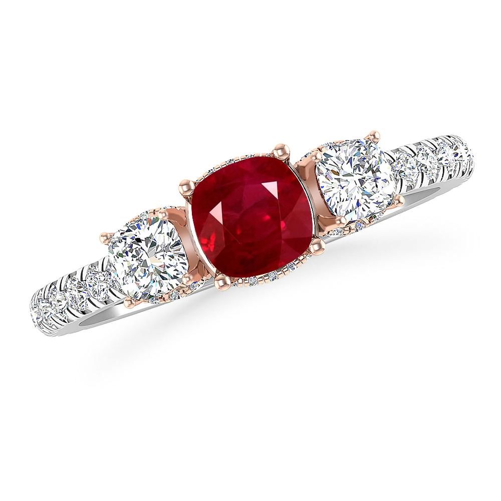 White Gold - Ruby