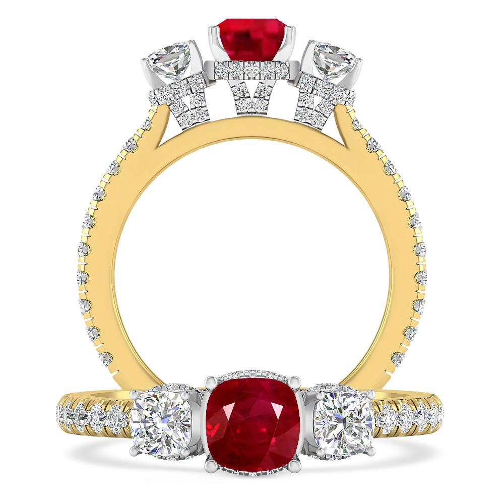 Yellow Gold - Ruby