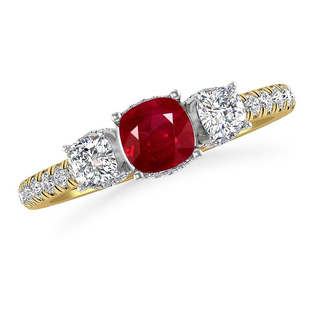 Yellow Gold - Ruby