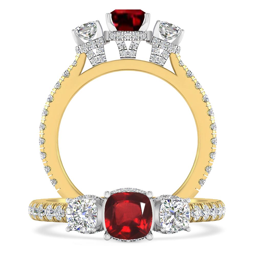 Yellow Gold - Ruby
