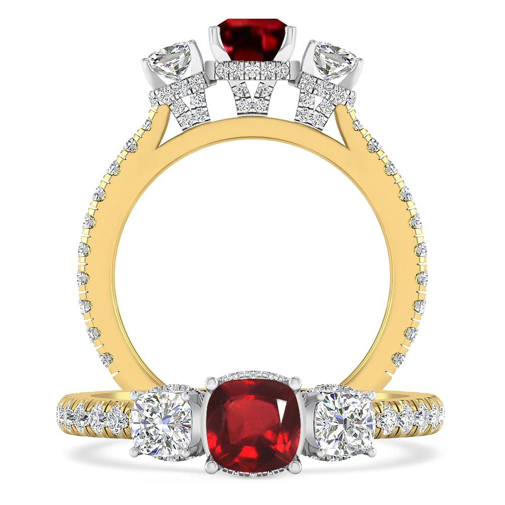 Yellow Gold - Ruby