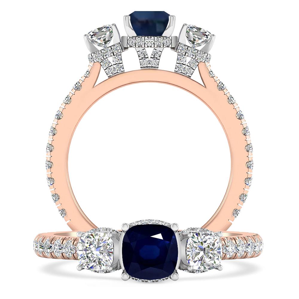 Rose Gold - Sapphire