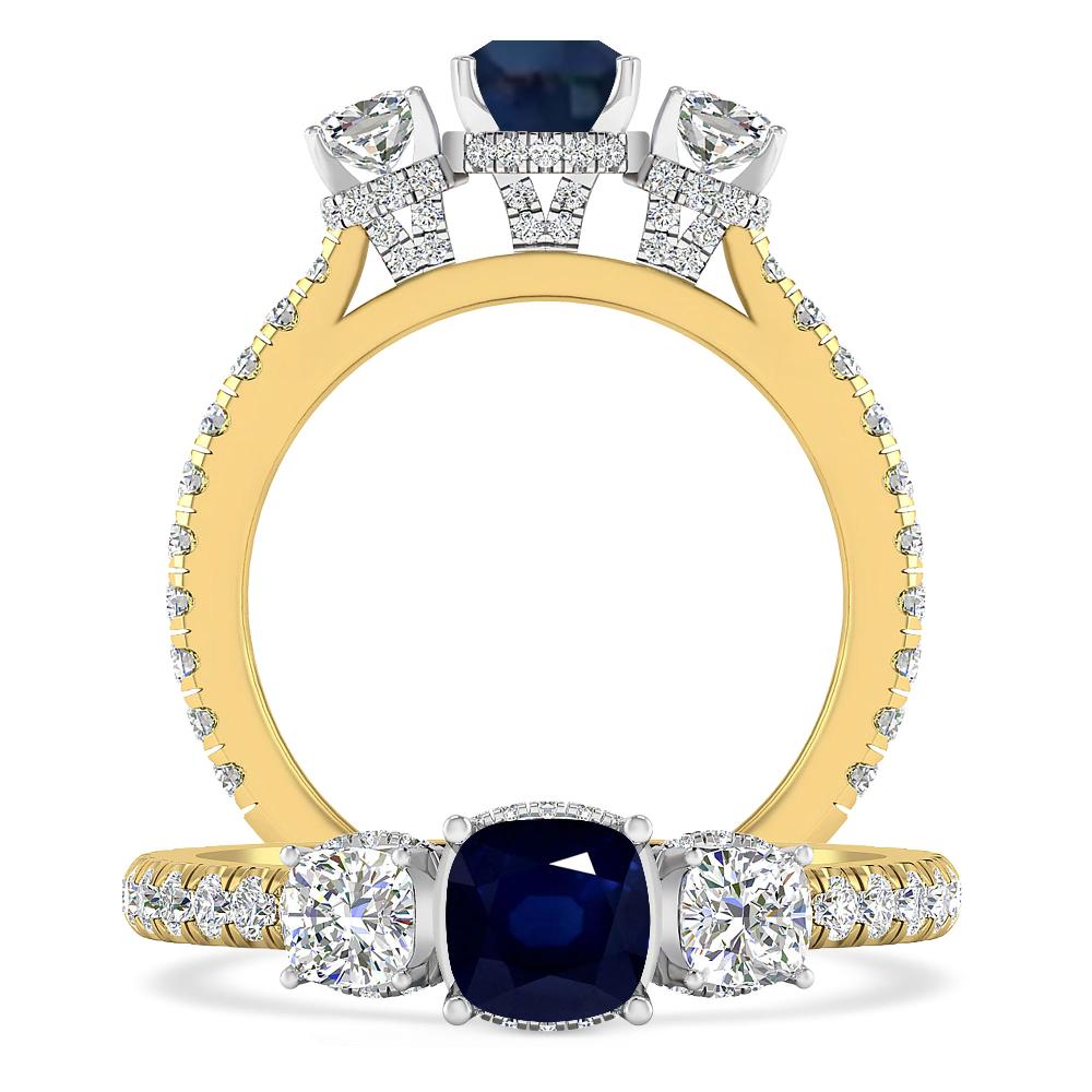 Yellow Gold - Sapphire