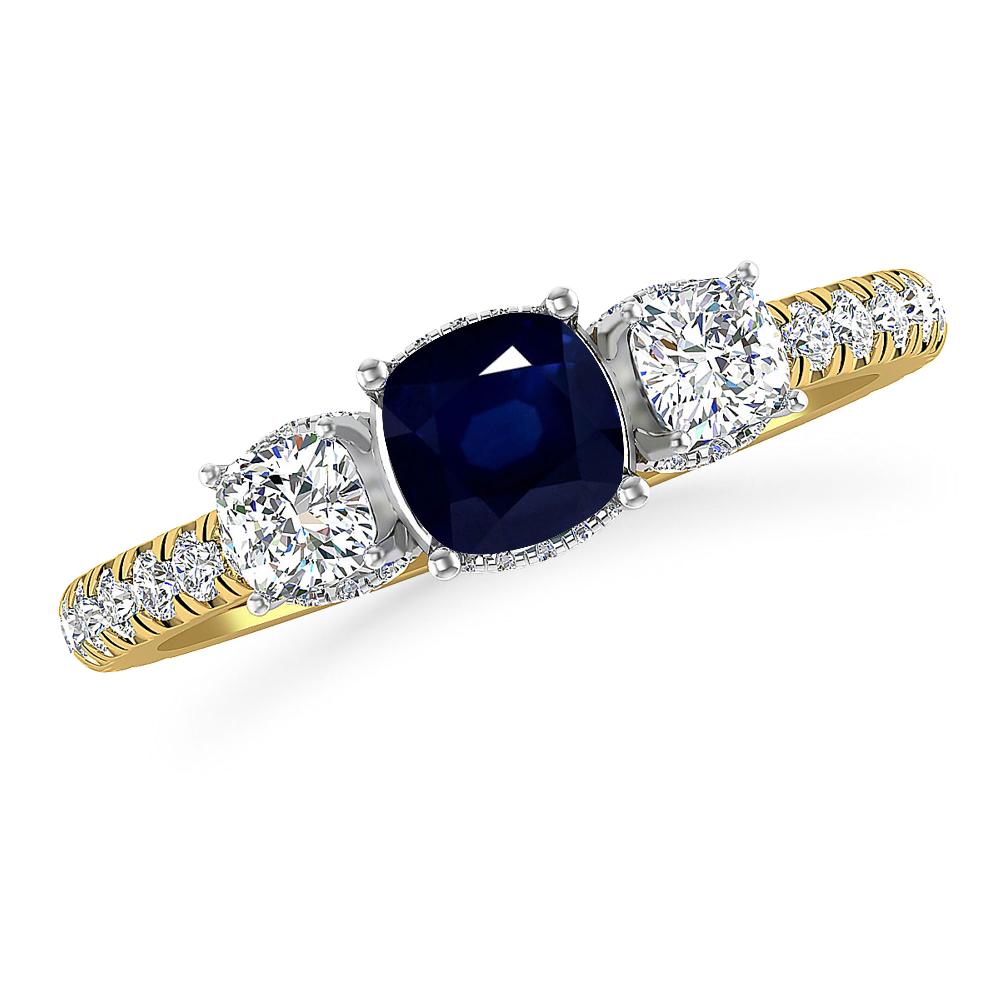 Yellow Gold - Sapphire
