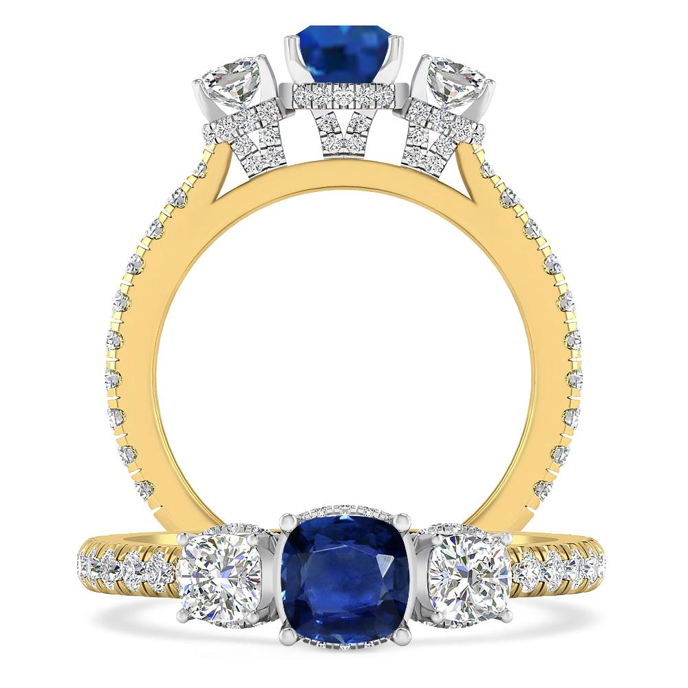 Yellow Gold - Sapphire