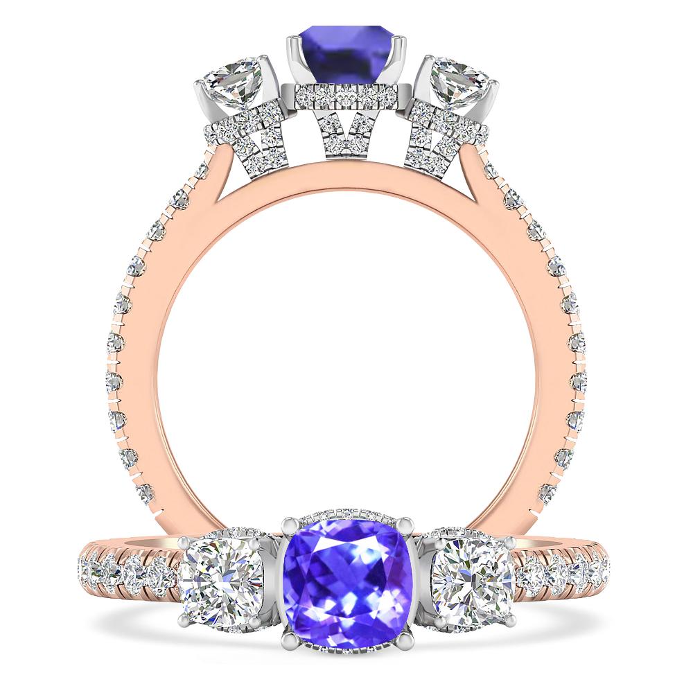 Rose Gold - Tanzanite