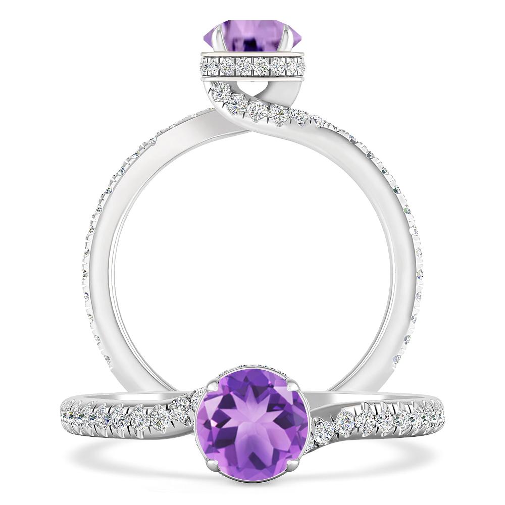 White Gold - Amethyst