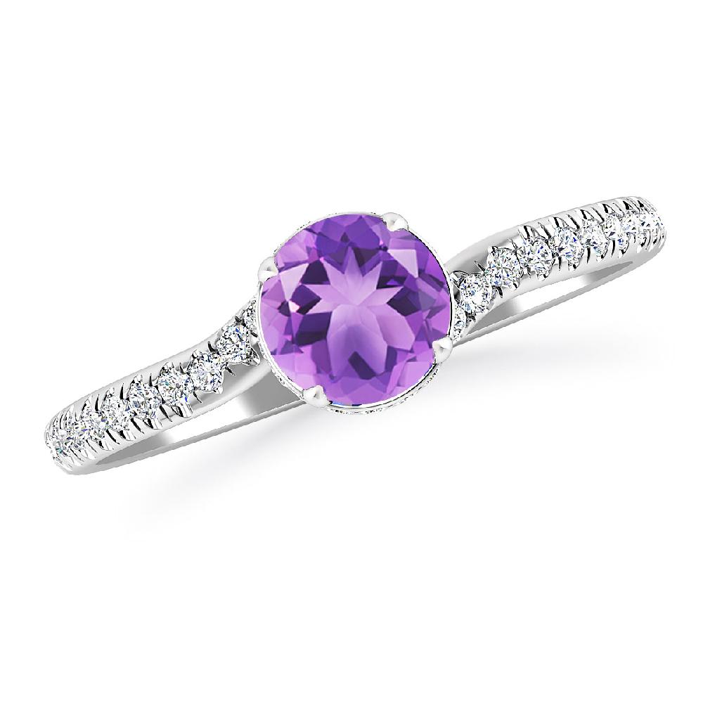 White Gold - Amethyst