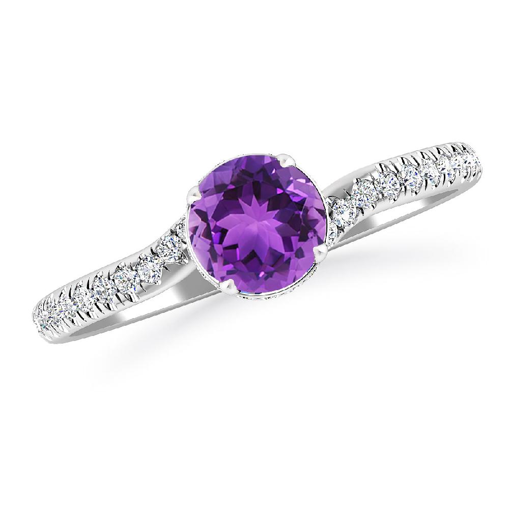 White Gold - Amethyst