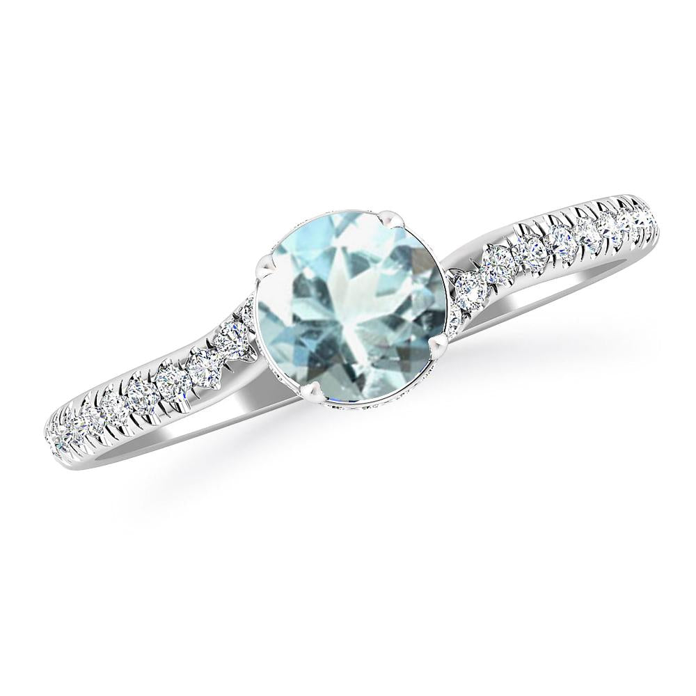 White Gold - Aquamarine