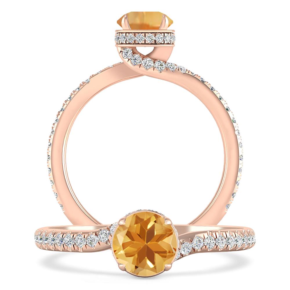 Rose Gold - Citrine