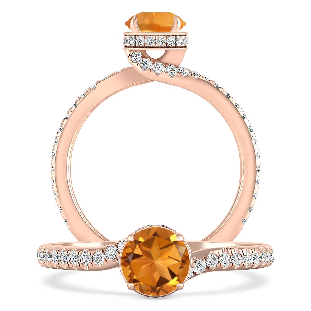 Rose Gold - Citrine