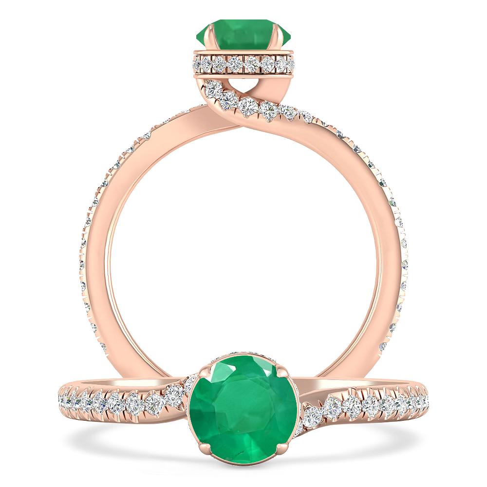 Rose Gold - Emerald