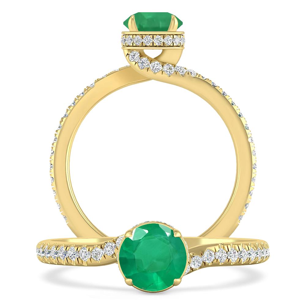 Yellow Gold - Emerald