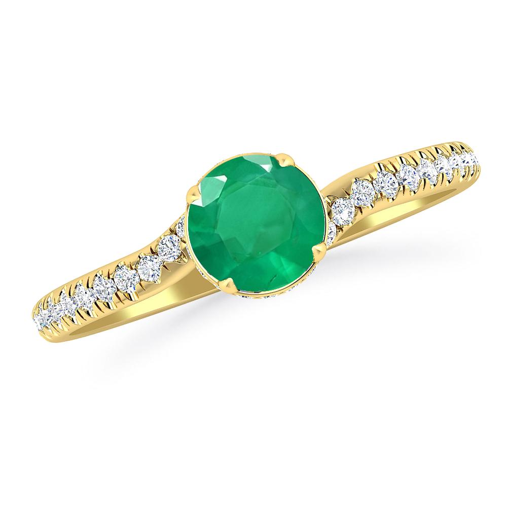 Yellow Gold - Emerald