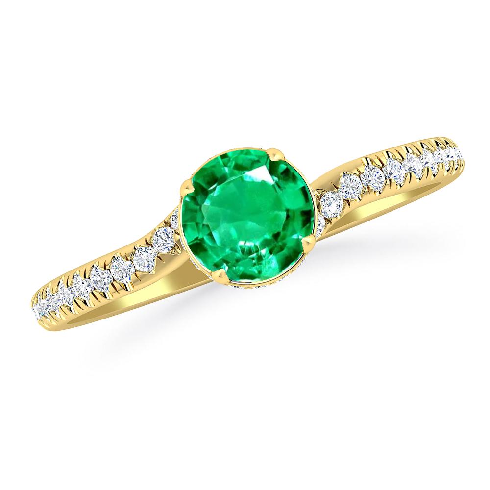 Yellow Gold - Emerald