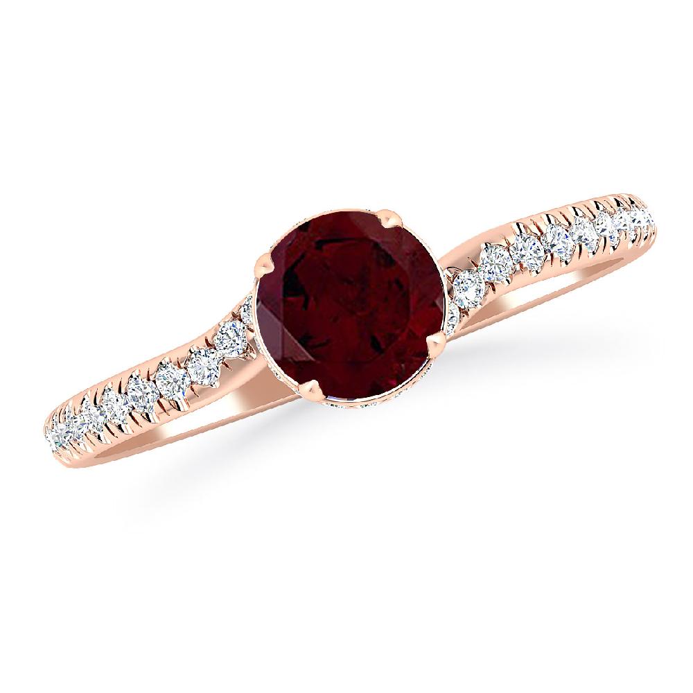 Rose Gold - Garnet