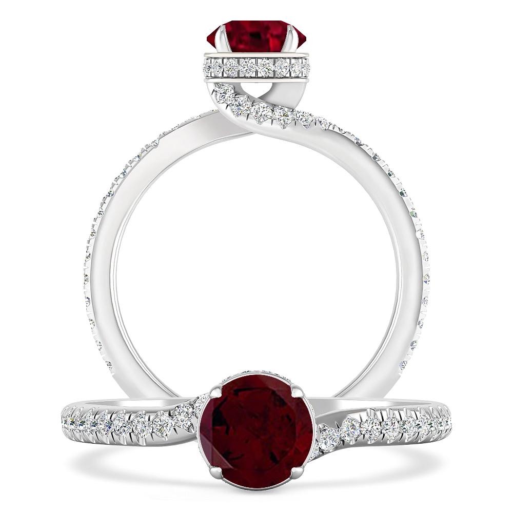 White Gold - Garnet