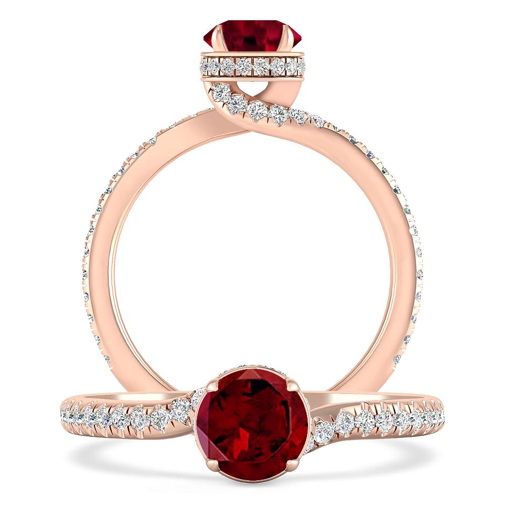 Rose Gold - Garnet