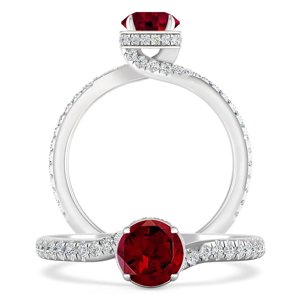 White Gold - Garnet