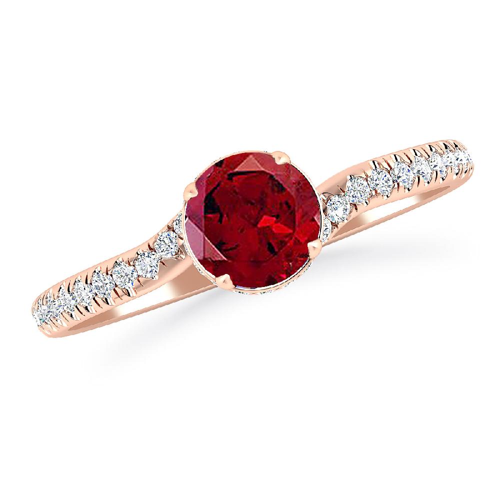 Rose Gold - Garnet