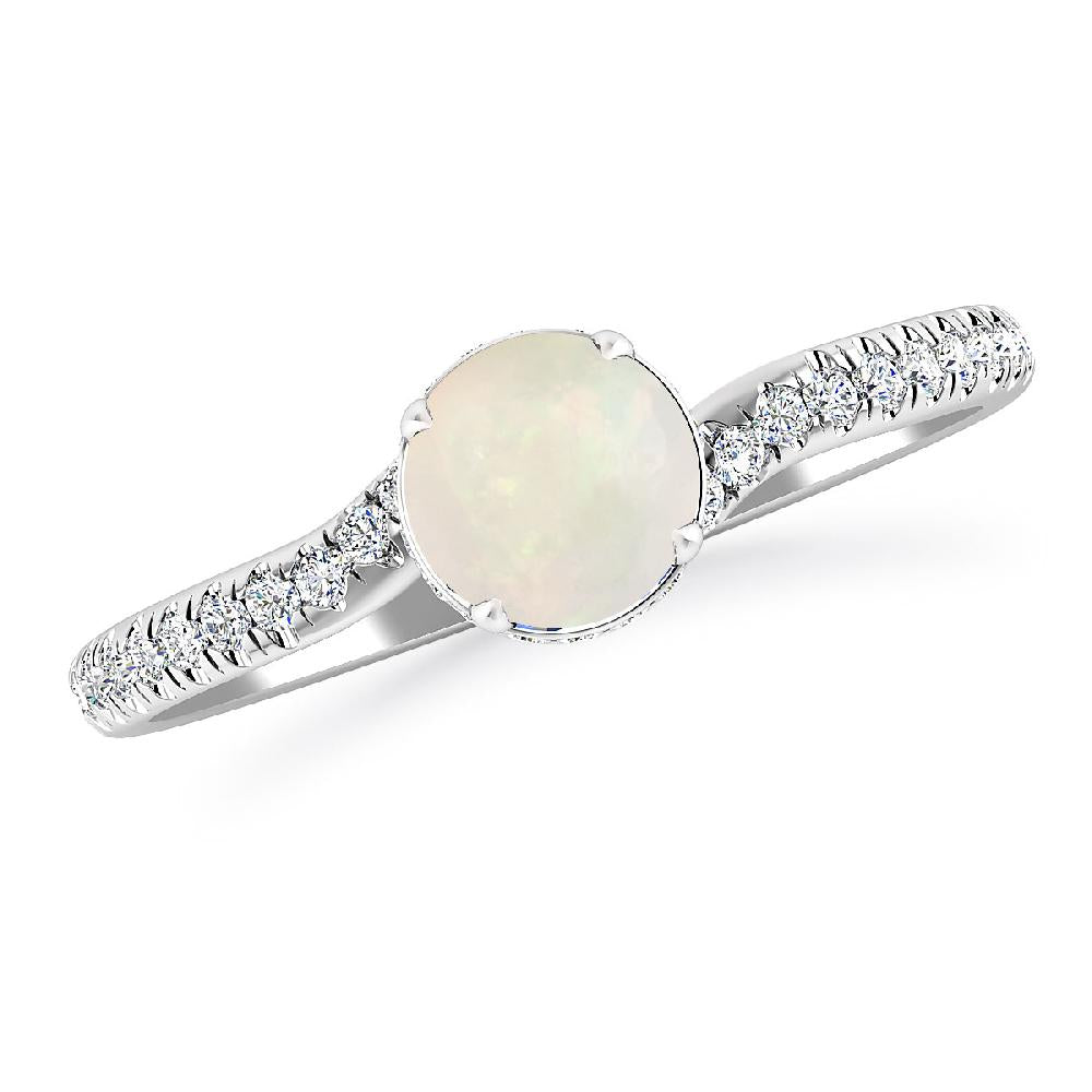 White Gold - Opal