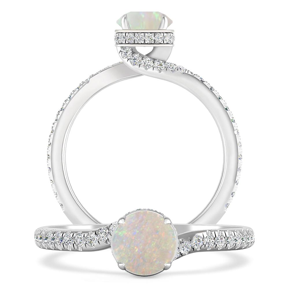 White Gold - Opal