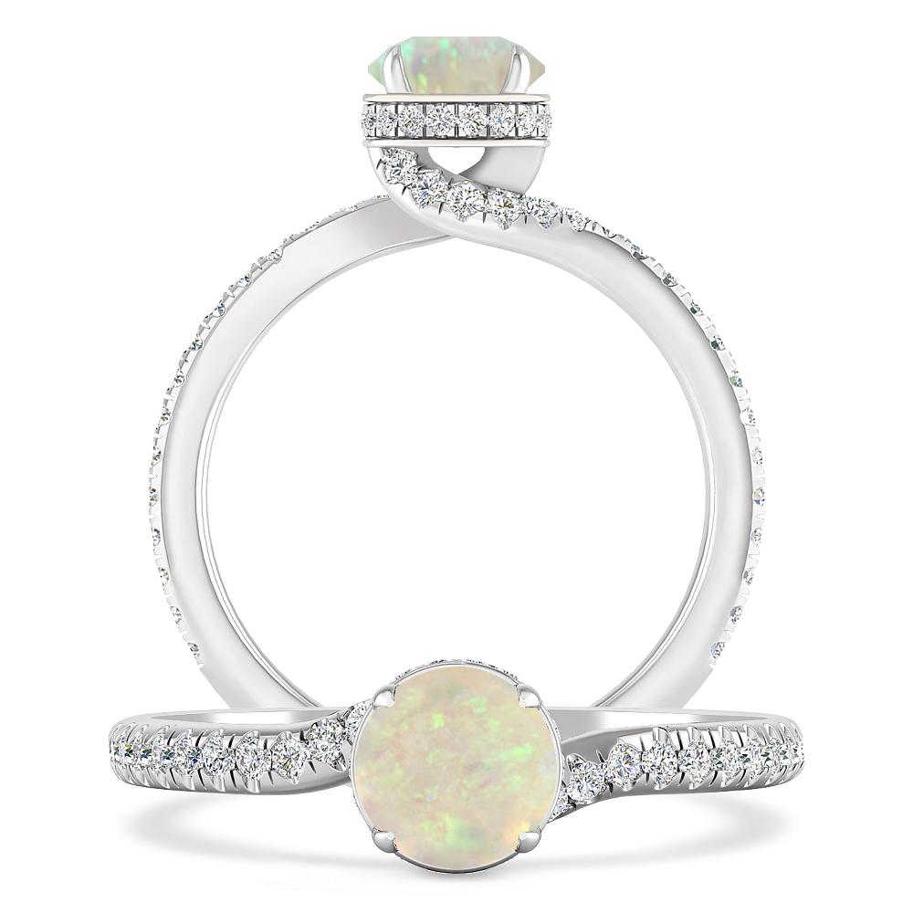 White Gold - Opal