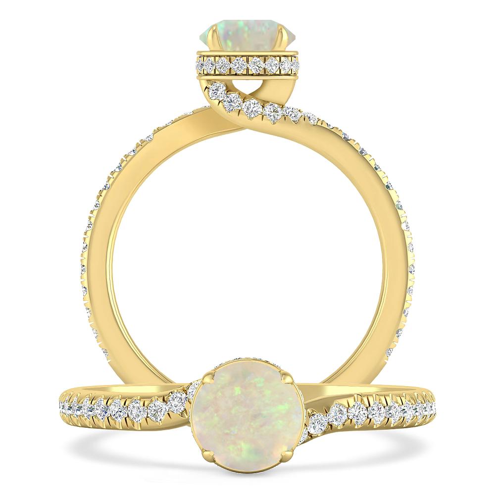 Yellow Gold - Opal