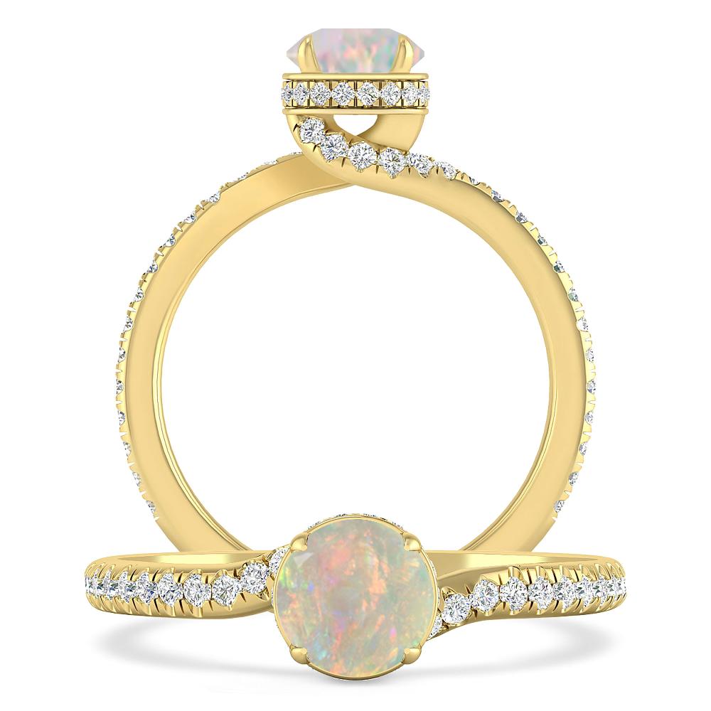 Yellow Gold - Opal