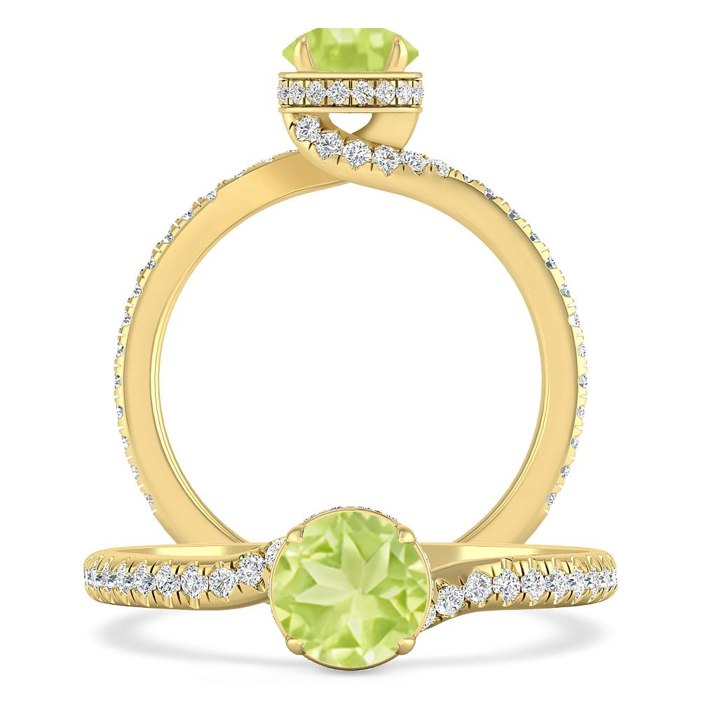 Yellow Gold - Peridot