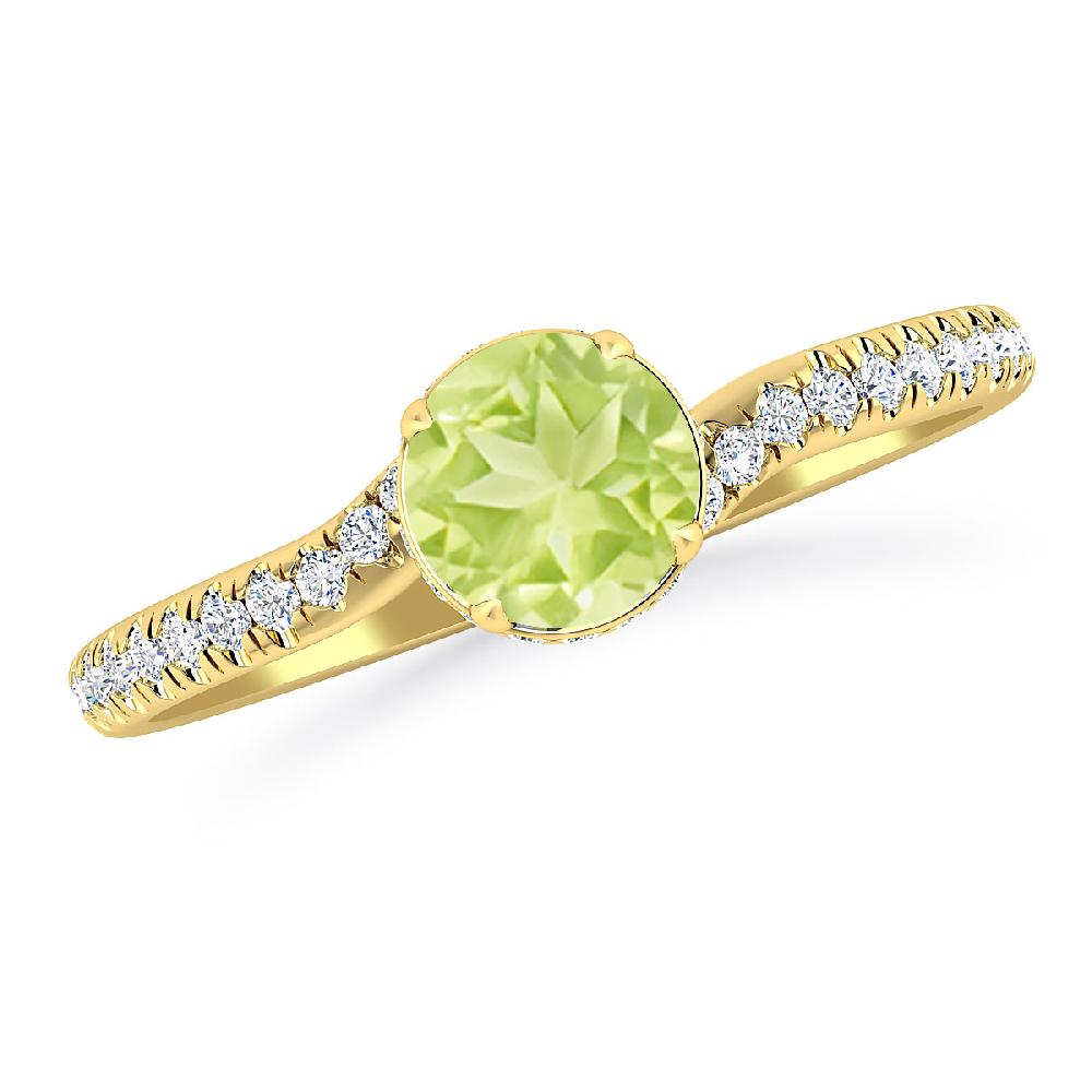 Yellow Gold - Peridot