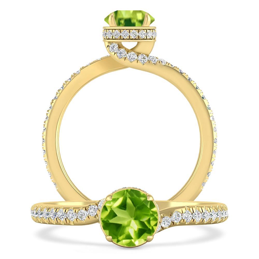 Yellow Gold - Peridot