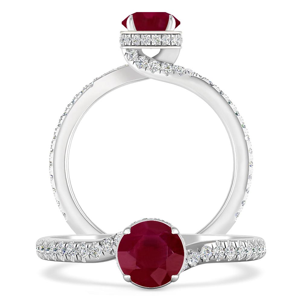 White Gold - Ruby