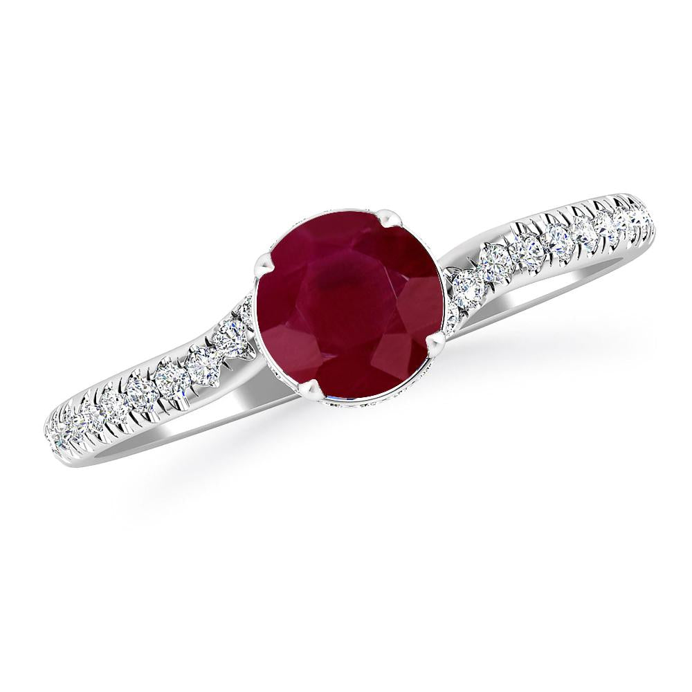 White Gold - Ruby