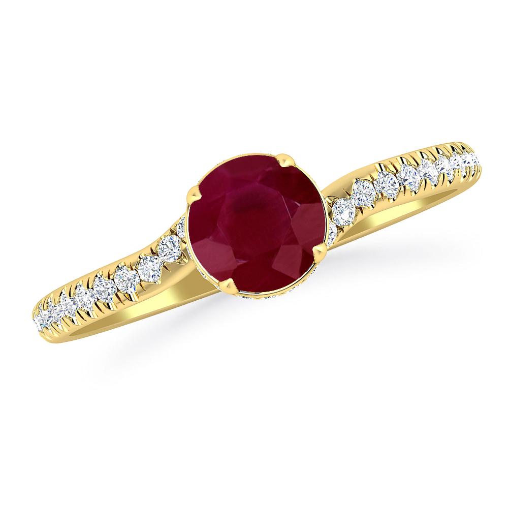 Yellow Gold - Ruby