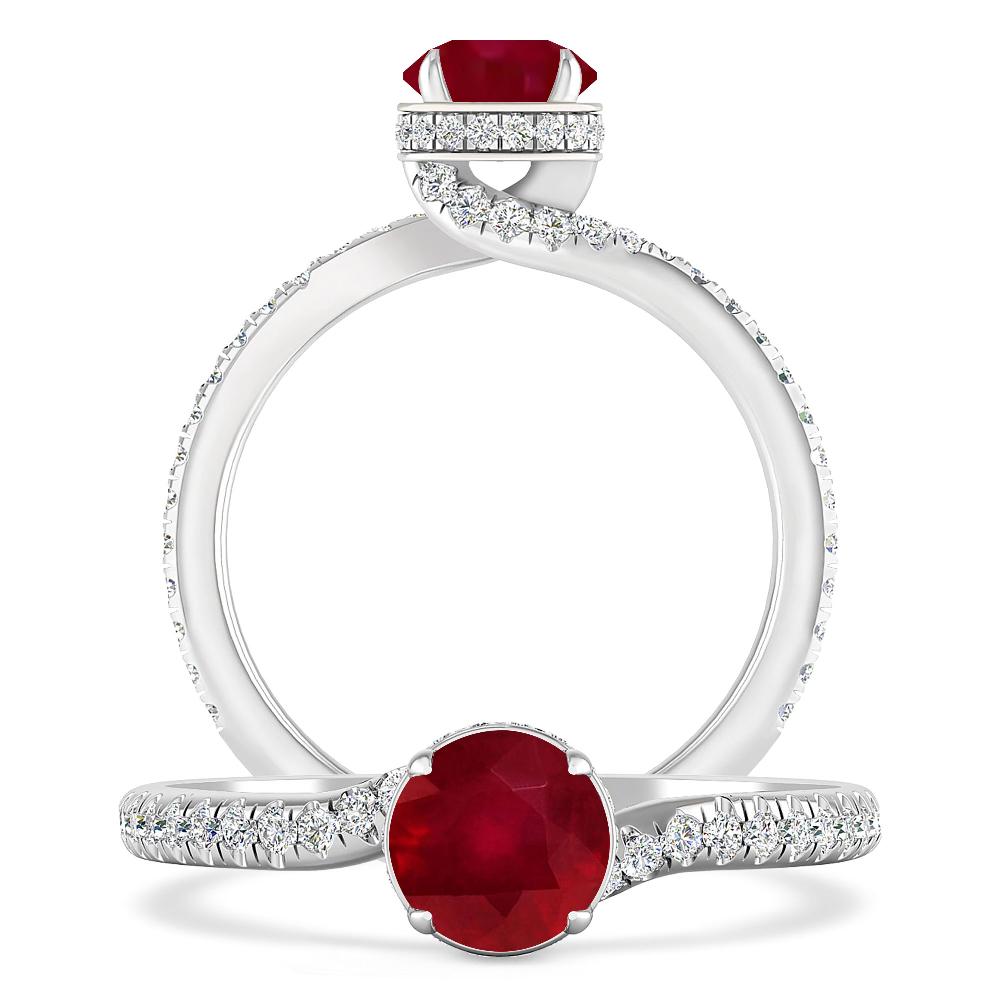 White Gold - Ruby