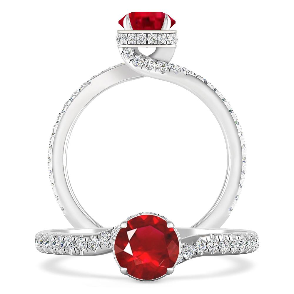 White Gold - Ruby