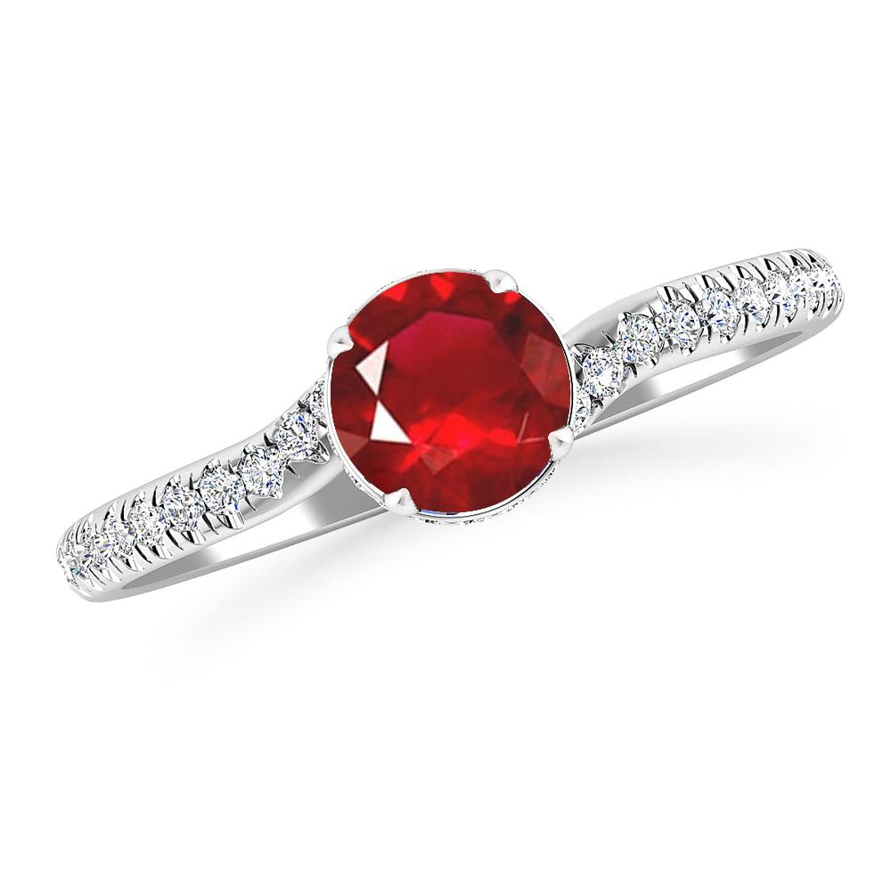 White Gold - Ruby