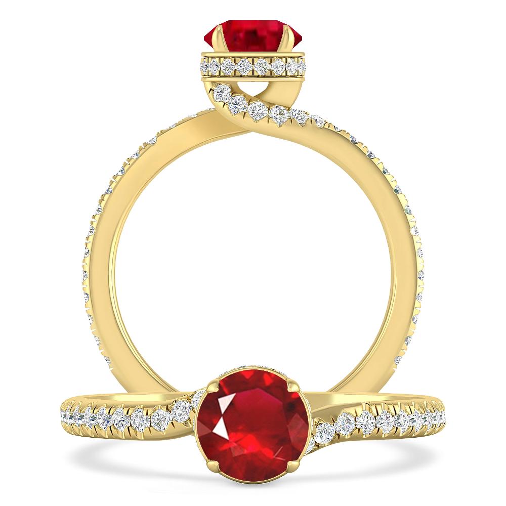 Yellow Gold - Ruby