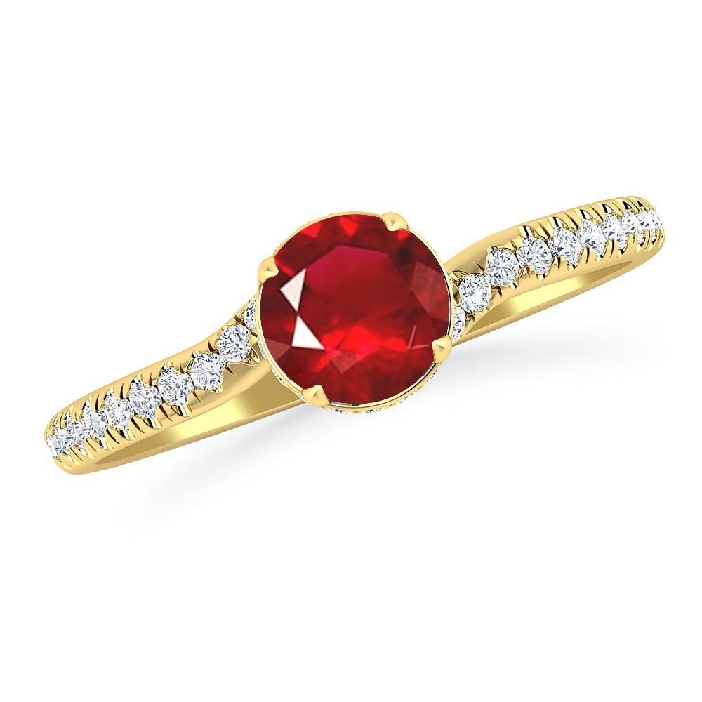 Yellow Gold - Ruby