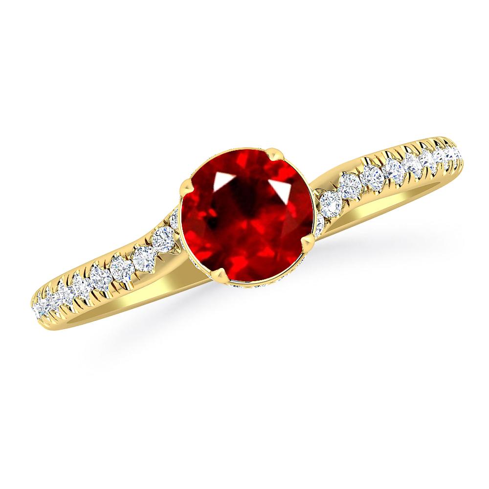 Yellow Gold - Ruby