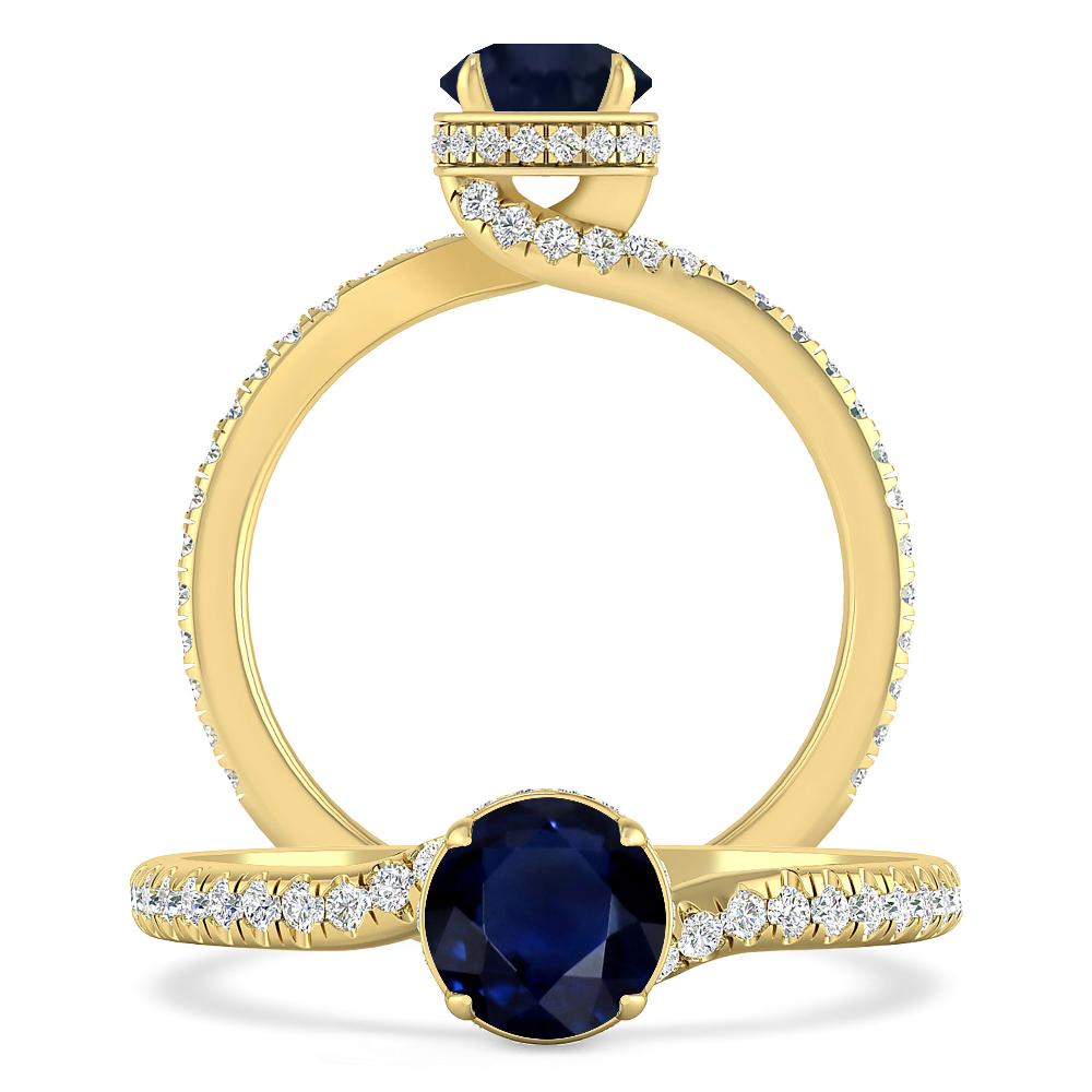 Yellow Gold - Sapphire