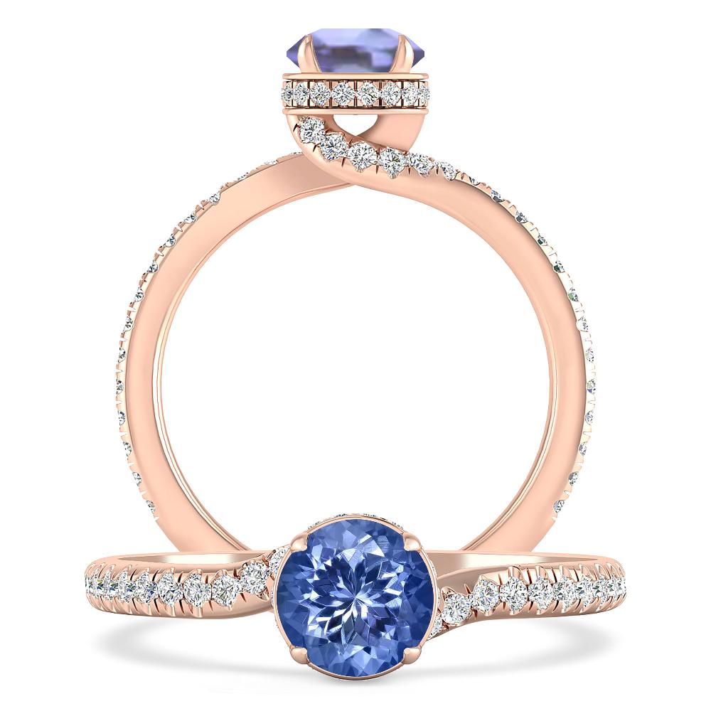 Rose Gold - Tanzanite