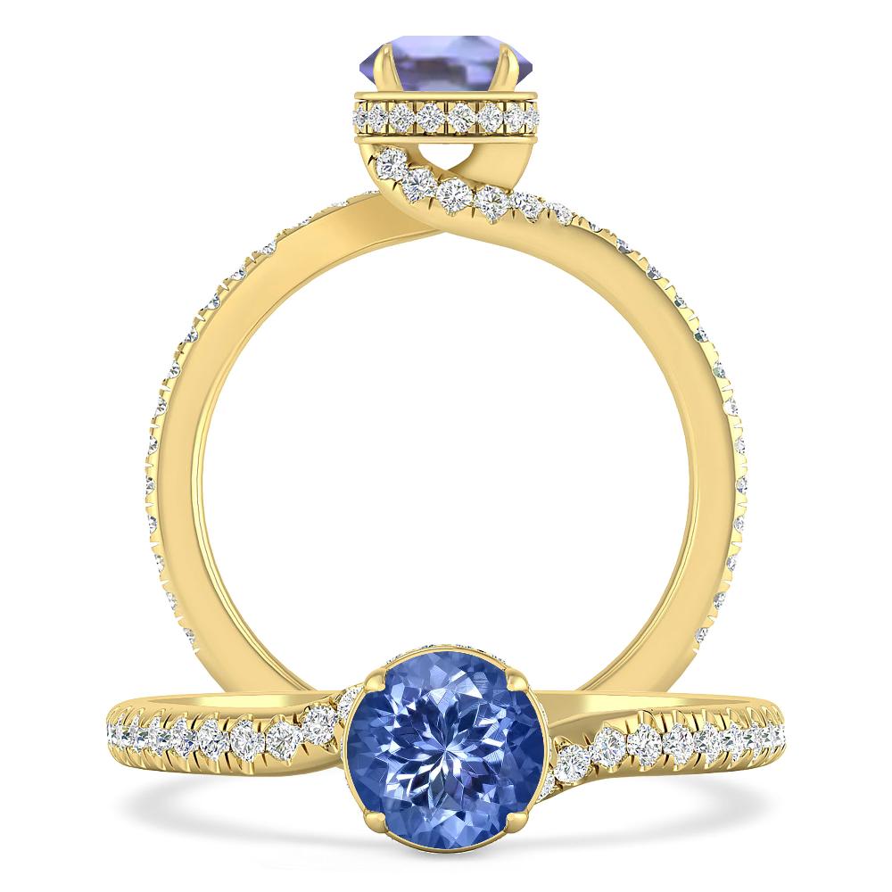 Yellow Gold - Tanzanite