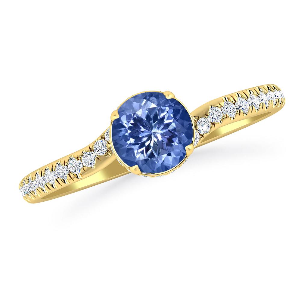 Yellow Gold - Tanzanite