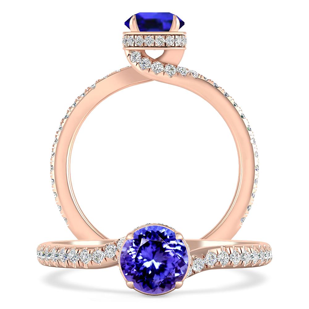 Rose Gold - Tanzanite