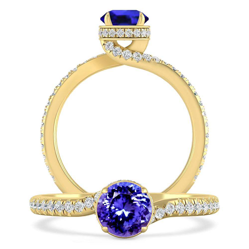 Yellow Gold - Tanzanite