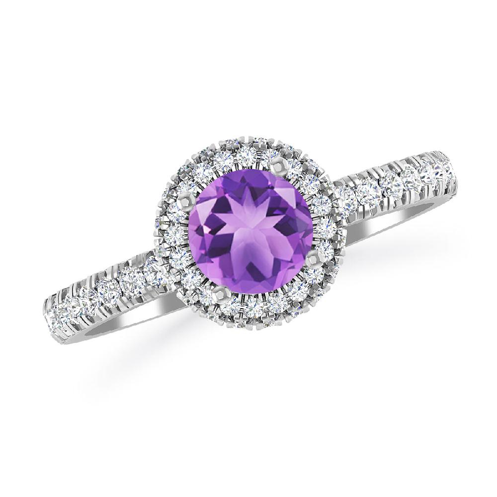 White Gold - Amethyst